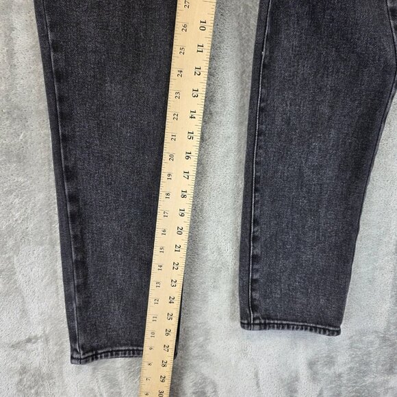 PacSun Mom Jean Jeans Womens 26 Black High Rise 100% Cotton Denim Pants - Picture 4 of 13